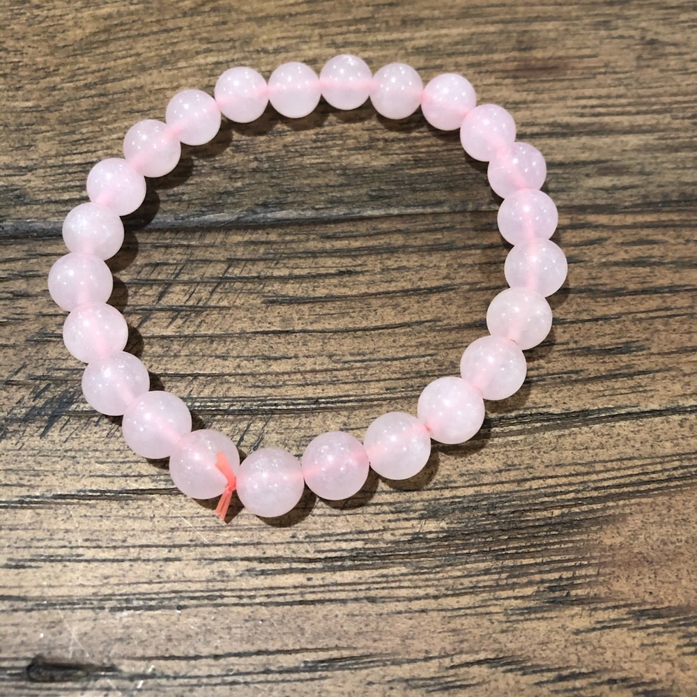 Pink bead bracelet